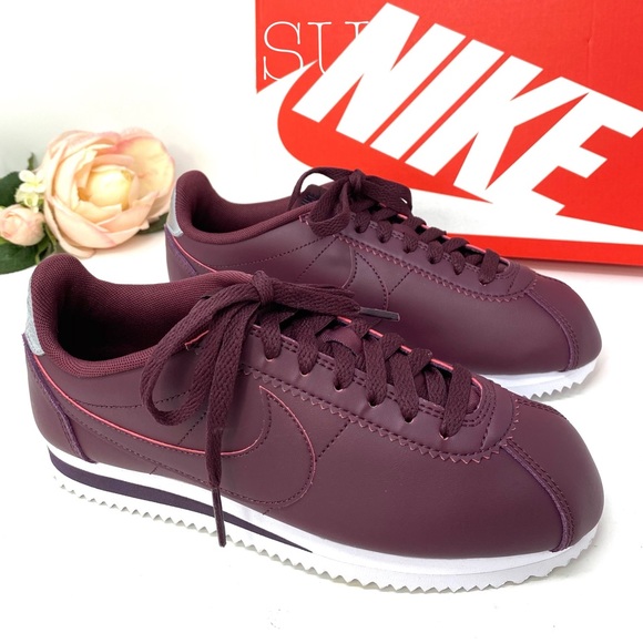 Nike Classic Cortez Leather Night Maroon W AUTHENT - Picture 5 of 8